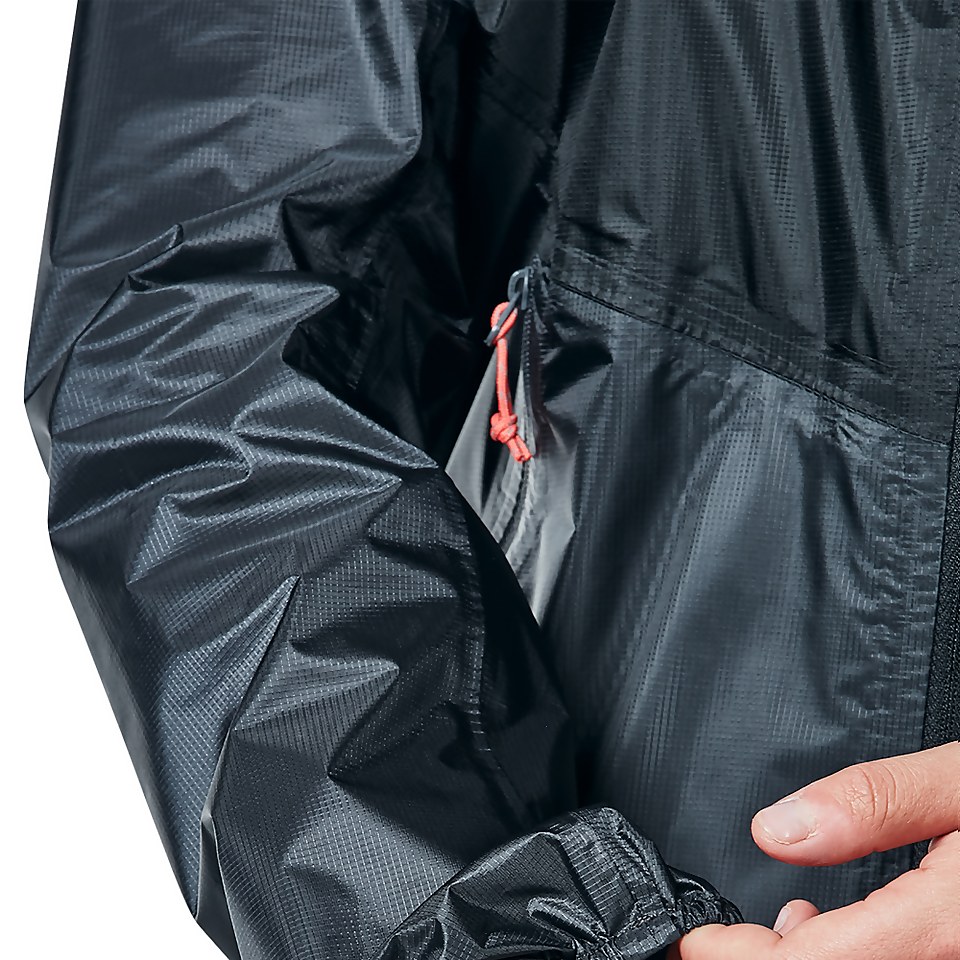 Women's Fast Hike Waterproof Jacket - Dark Grey/ Black