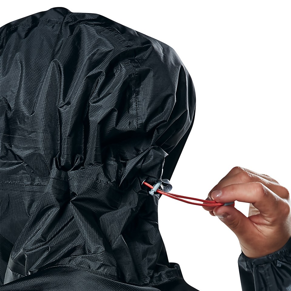 Women's Fast Hike Waterproof Jacket - Dark Grey/ Black