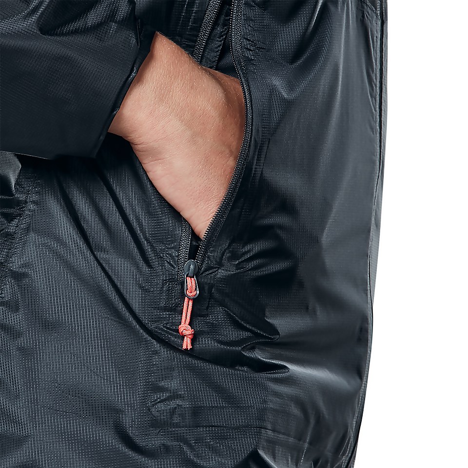 Women's Fast Hike Waterproof Jacket - Dark Grey/ Black