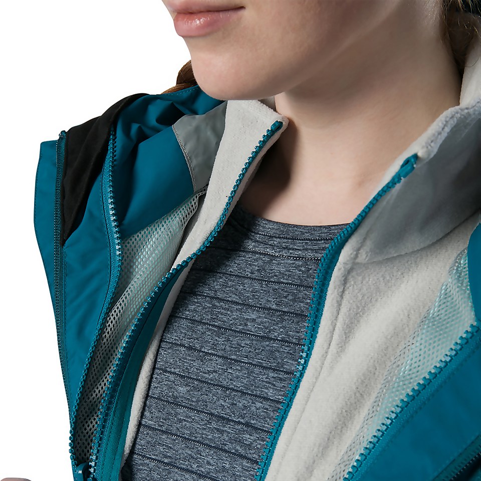 Women's Nalleru 3-in-1 Waterproof Jacket - Turquoise