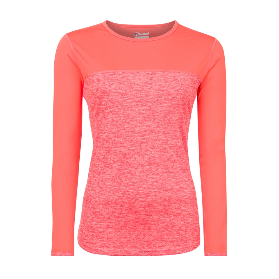 Women's Voyager Tech Tee Long Sleeve Crew - Red