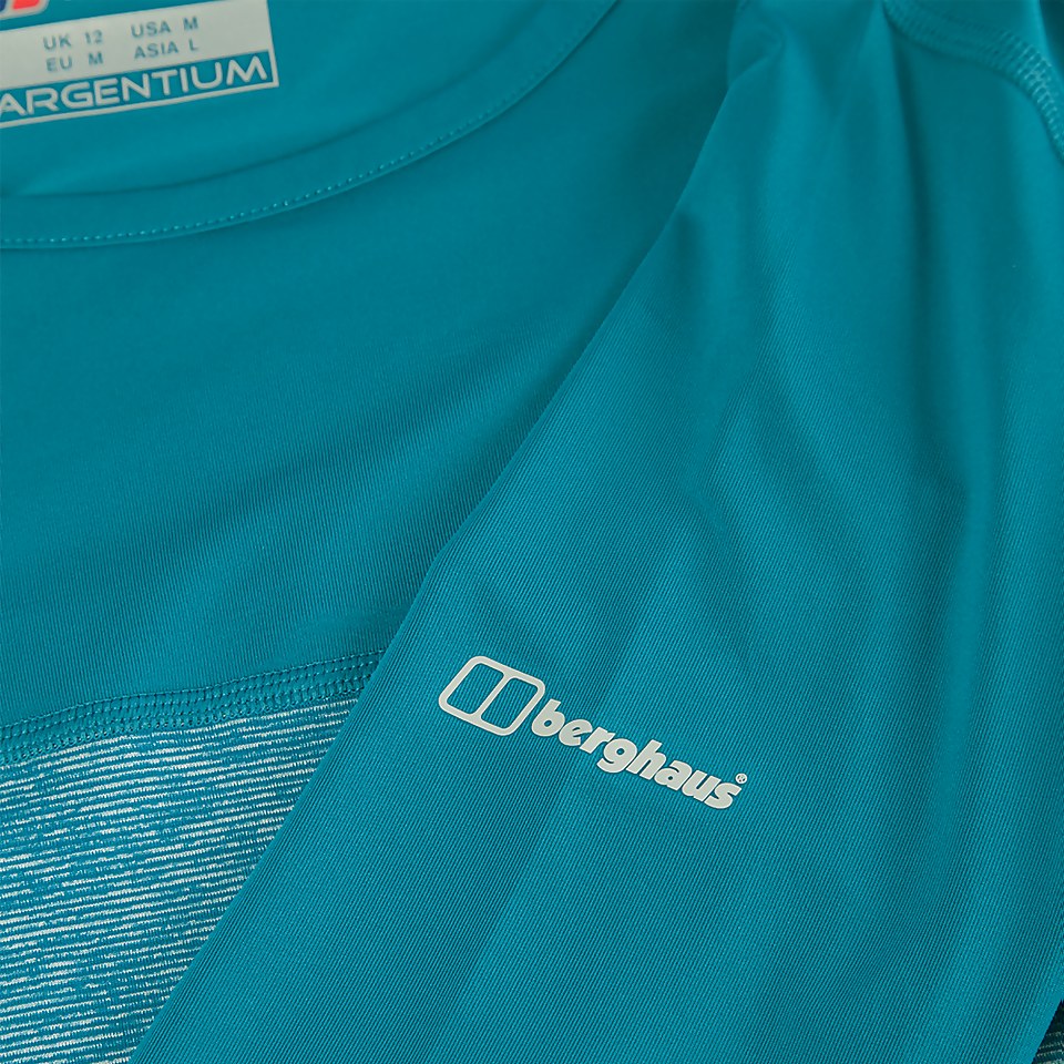 Women's Voyager Tech Tee Long Sleeve Crew - Turquoise
