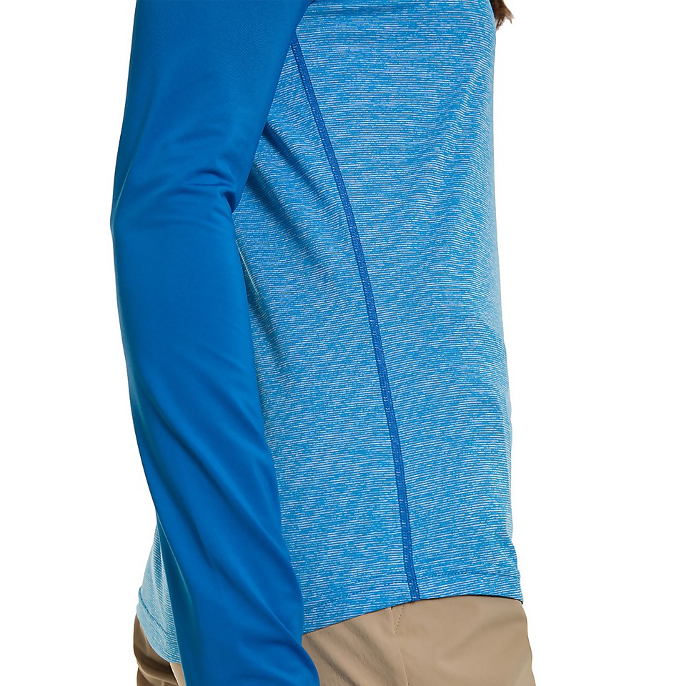 Women's Voyager Tech Tee Long Sleeve Crew - Blue