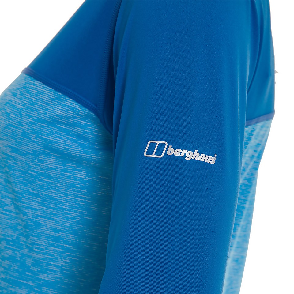Women's Voyager Tech Tee Long Sleeve Crew - Blue