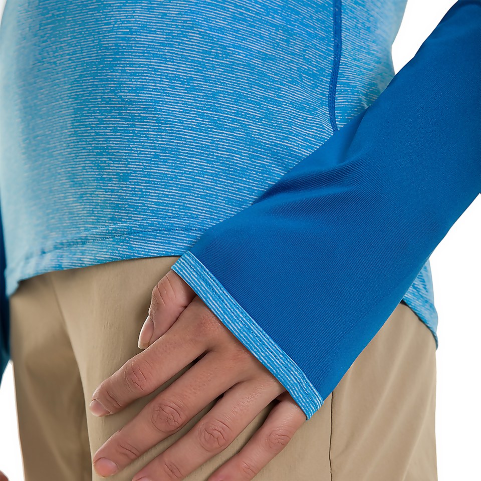 Women's Voyager Tech Tee Long Sleeve Crew - Blue