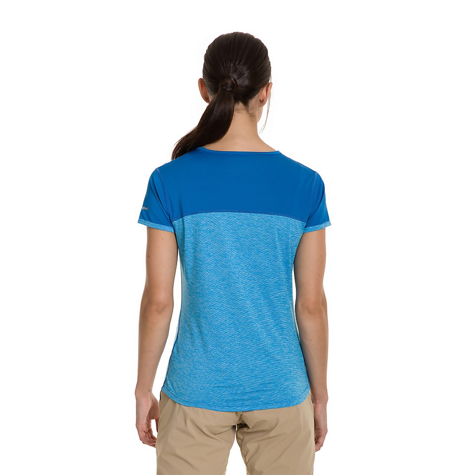 Women's Voyager Tech Tee Short Sleeve Crew - Blue