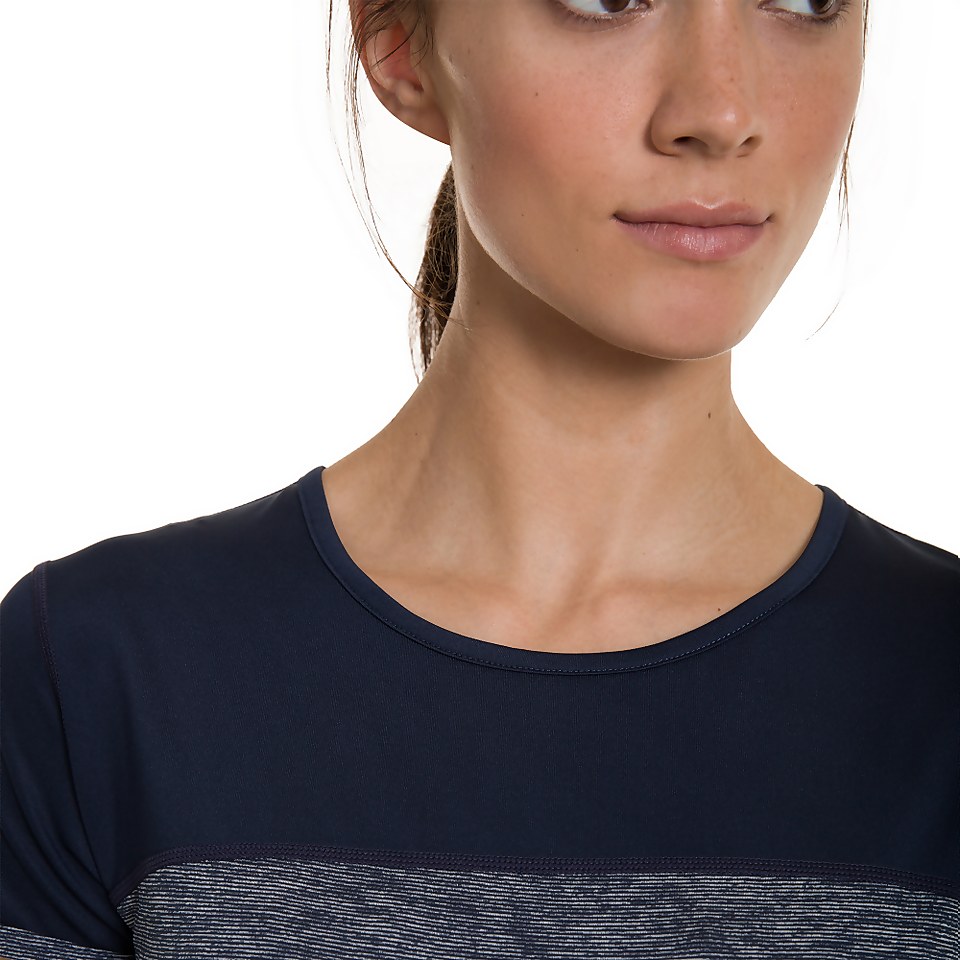 Women's Voyager Tech Tee SS Crew - Blue