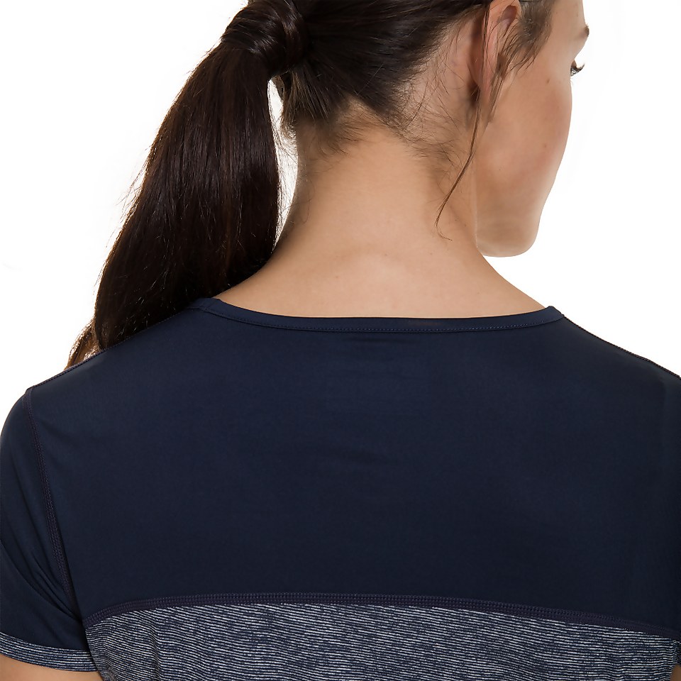 Women's Voyager Tech Tee SS Crew - Blue