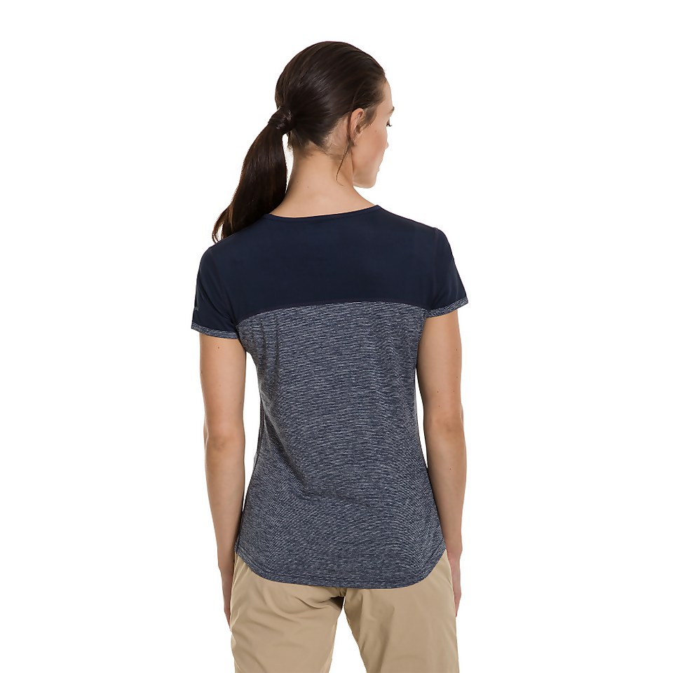 Women's Voyager Tech Tee SS Crew - Blue