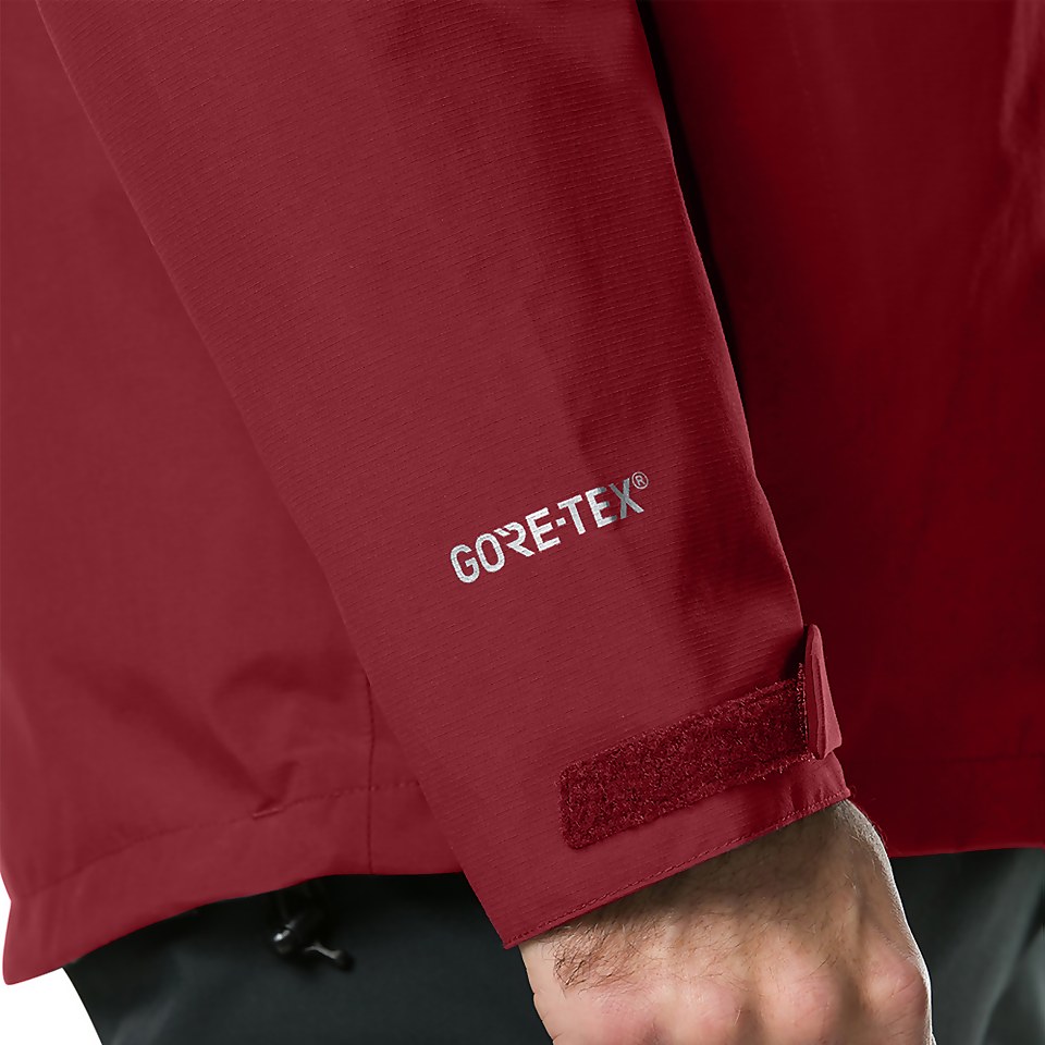 Men's Hillwalker Interactive Waterproof Jacket - Dark Red
