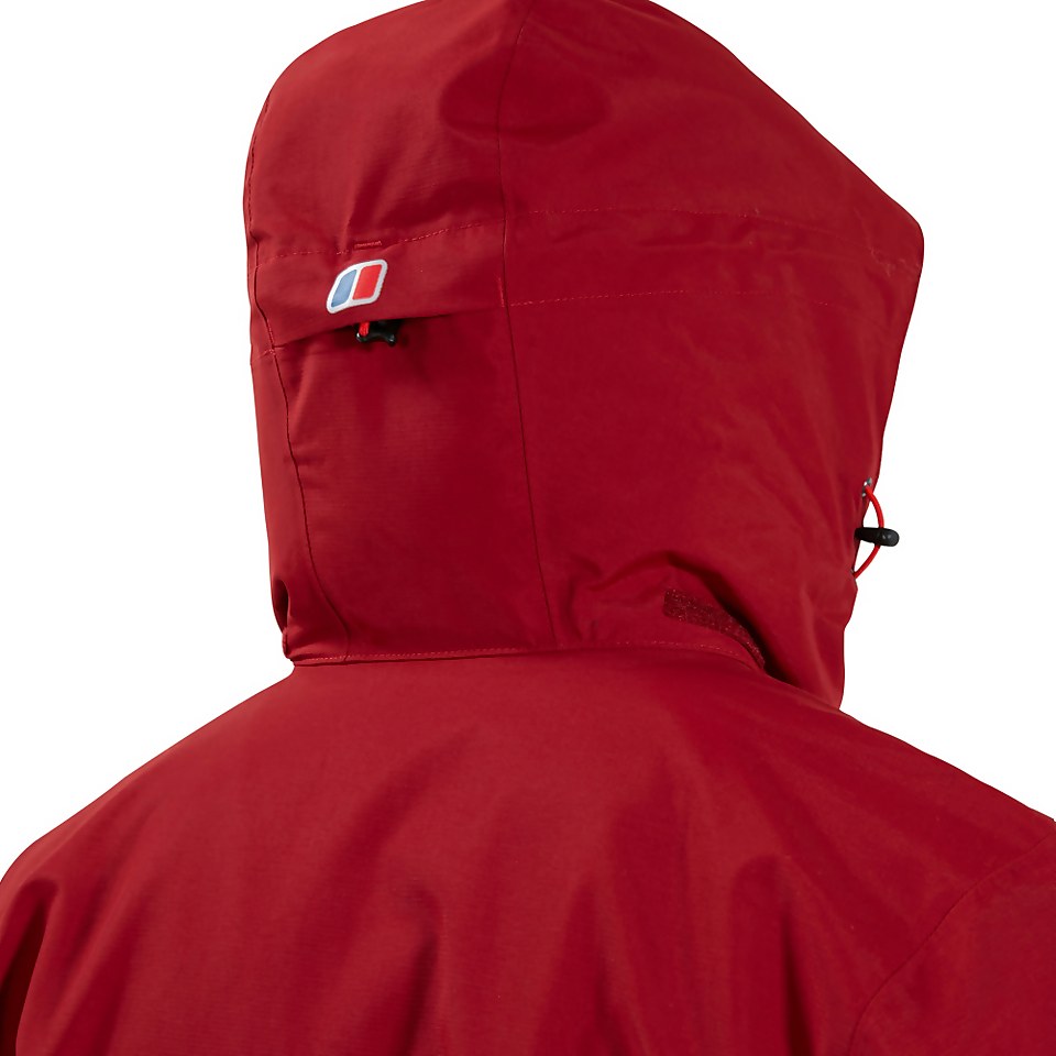 Men's Hillwalker Interactive Waterproof Jacket - Dark Red