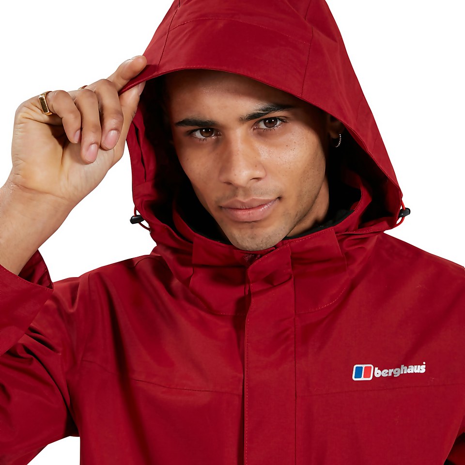 Men's Hillwalker Interactive Waterproof Jacket - Dark Red
