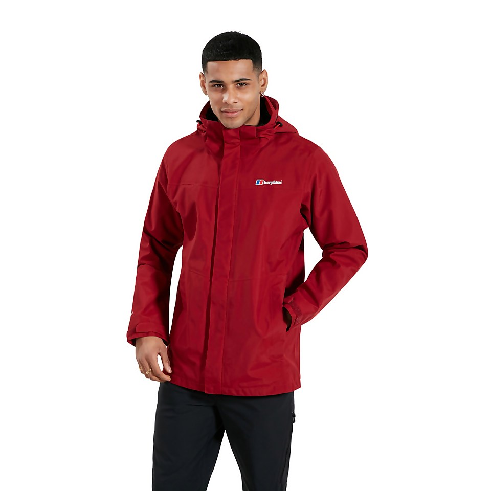 Men's Hillwalker Interactive Waterproof Jacket - Dark Red