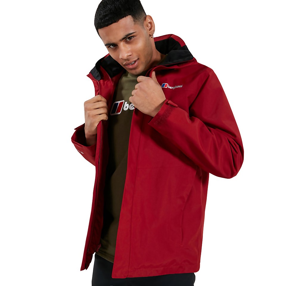 Men's Hillwalker Interactive Waterproof Jacket - Dark Red