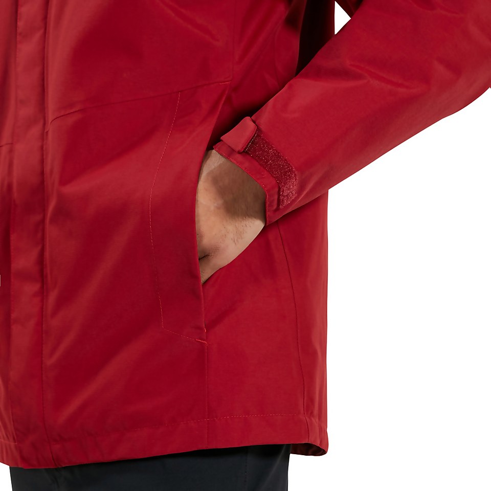 Men's Hillwalker Interactive Waterproof Jacket - Dark Red