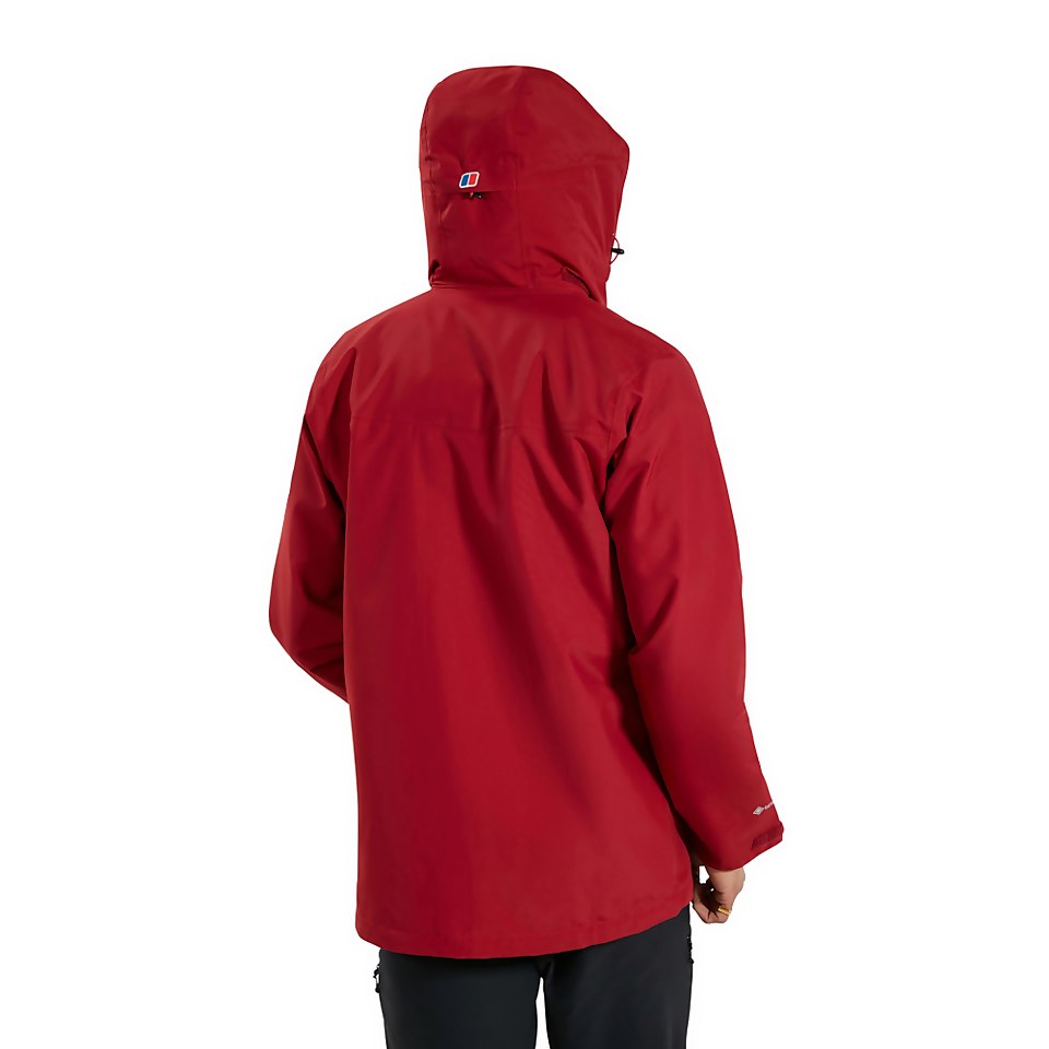 Men's Hillwalker Interactive Waterproof Jacket - Dark Red