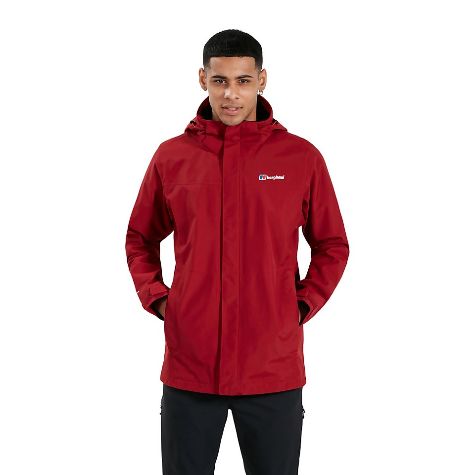 Men's Hillwalker Interactive Waterproof Jacket - Dark Red