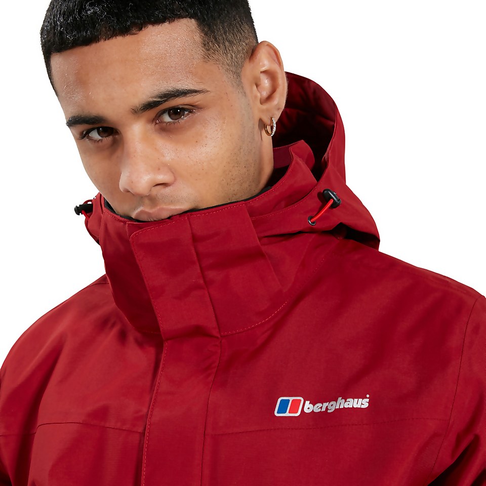 Men's Hillwalker Interactive Waterproof Jacket - Dark Red