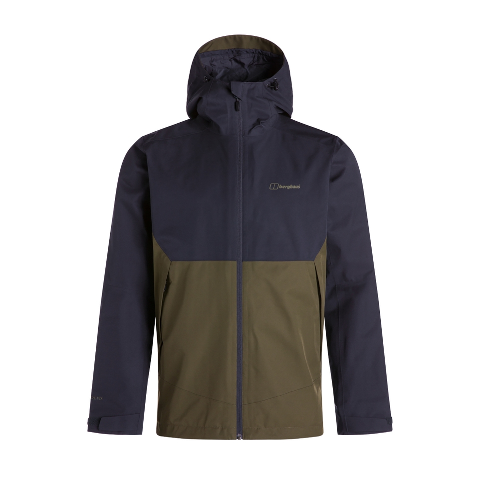 Men's Fellmaster Interactive Waterproof Jacket - Dark Green / Blue