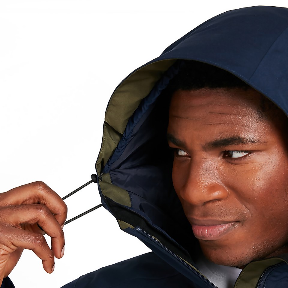 Men's Fellmaster Interactive Waterproof Jacket - Dark Green / Blue