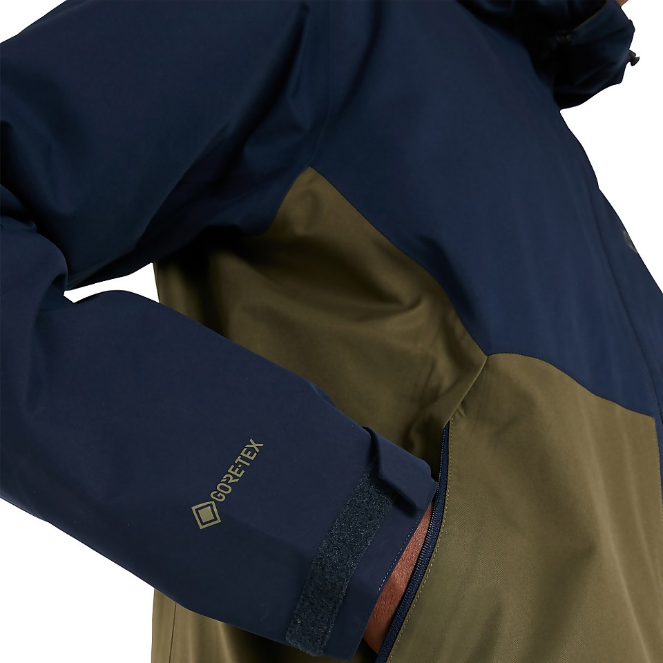 Men's Fellmaster Interactive Waterproof Jacket - Dark Green / Blue
