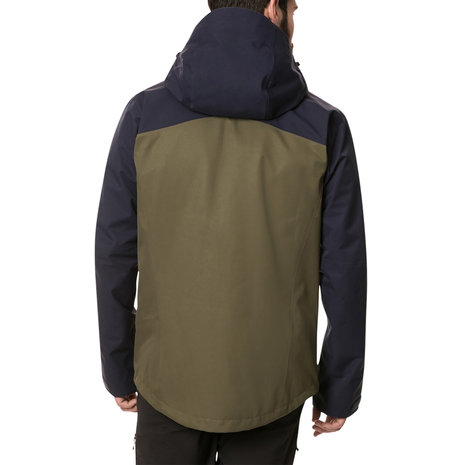 Men's Fellmaster Interactive Waterproof Jacket - Dark Green / Blue