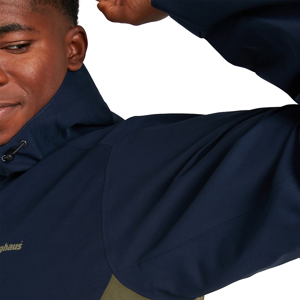 Men's Fellmaster Interactive Waterproof Jacket - Dark Green / Blue