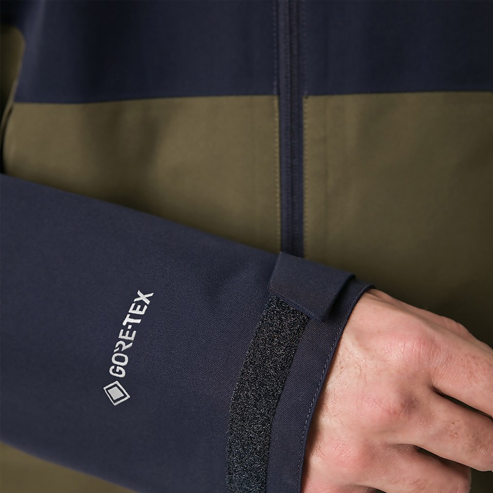 Men's Fellmaster Interactive Waterproof Jacket - Dark Green / Blue