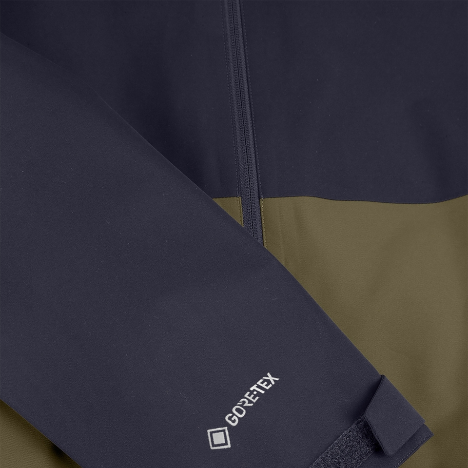 Men's Fellmaster Interactive Waterproof Jacket - Dark Green / Blue