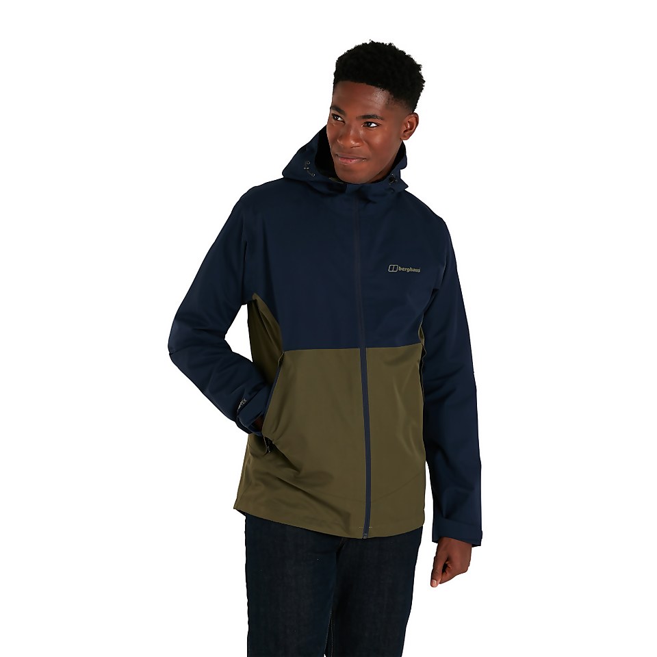 Men's Fellmaster Interactive Waterproof Jacket - Dark Green / Blue