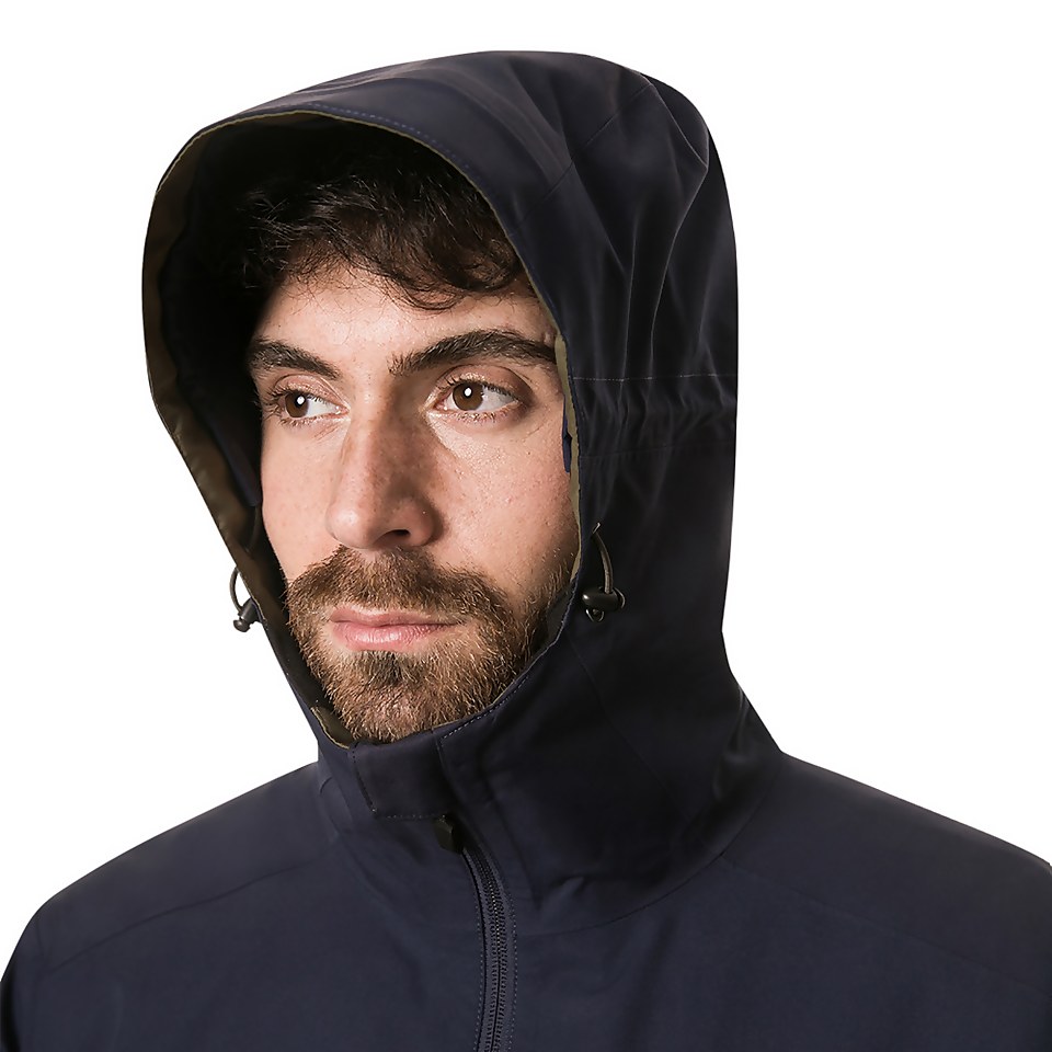 Men's Fellmaster Interactive Waterproof Jacket - Dark Green / Blue