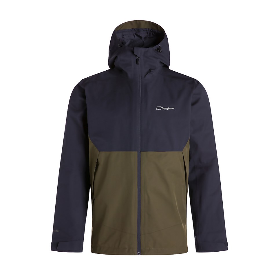 Men's Fellmaster Interactive Waterproof Jacket - Dark Green / Blue