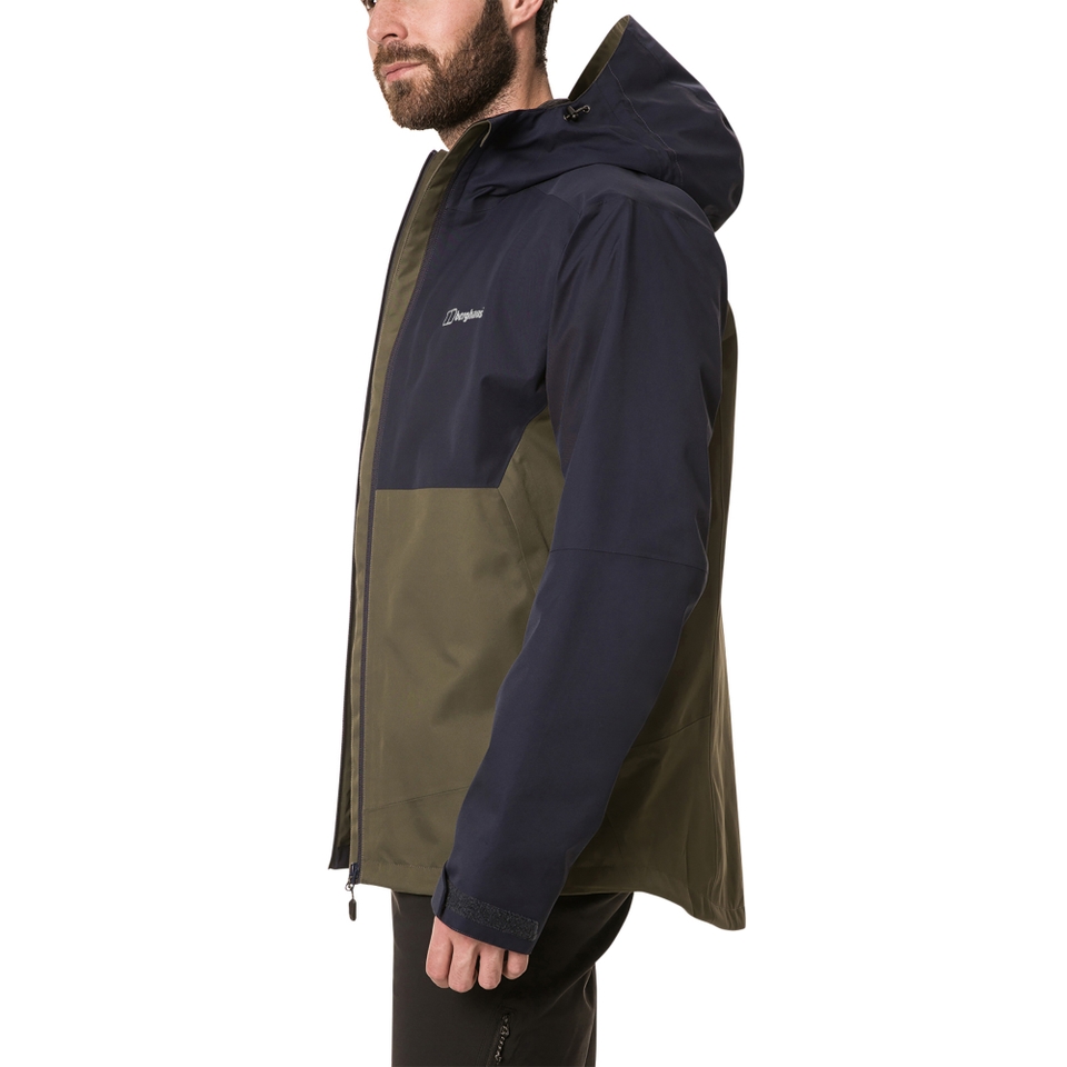 Men's Fellmaster Interactive Waterproof Jacket - Dark Green / Blue