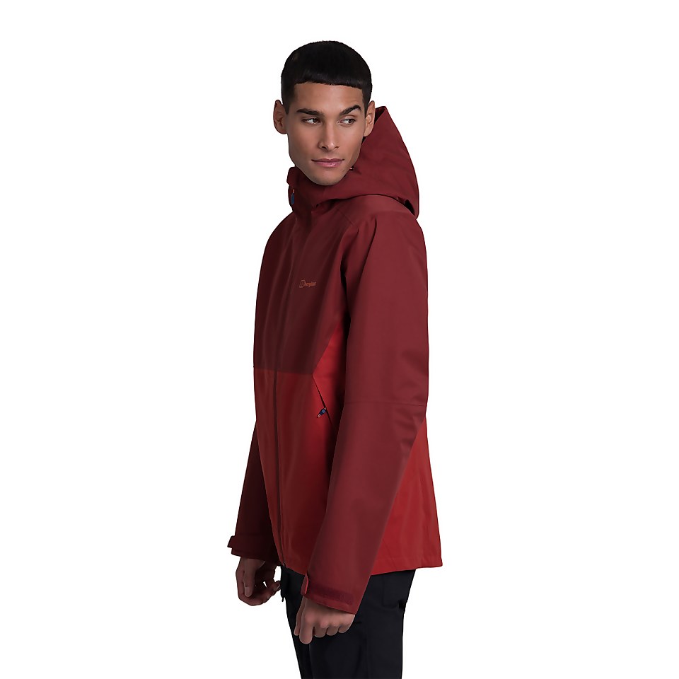Men's Fellmaster Interactive Waterproof Jacket - Red / Brown