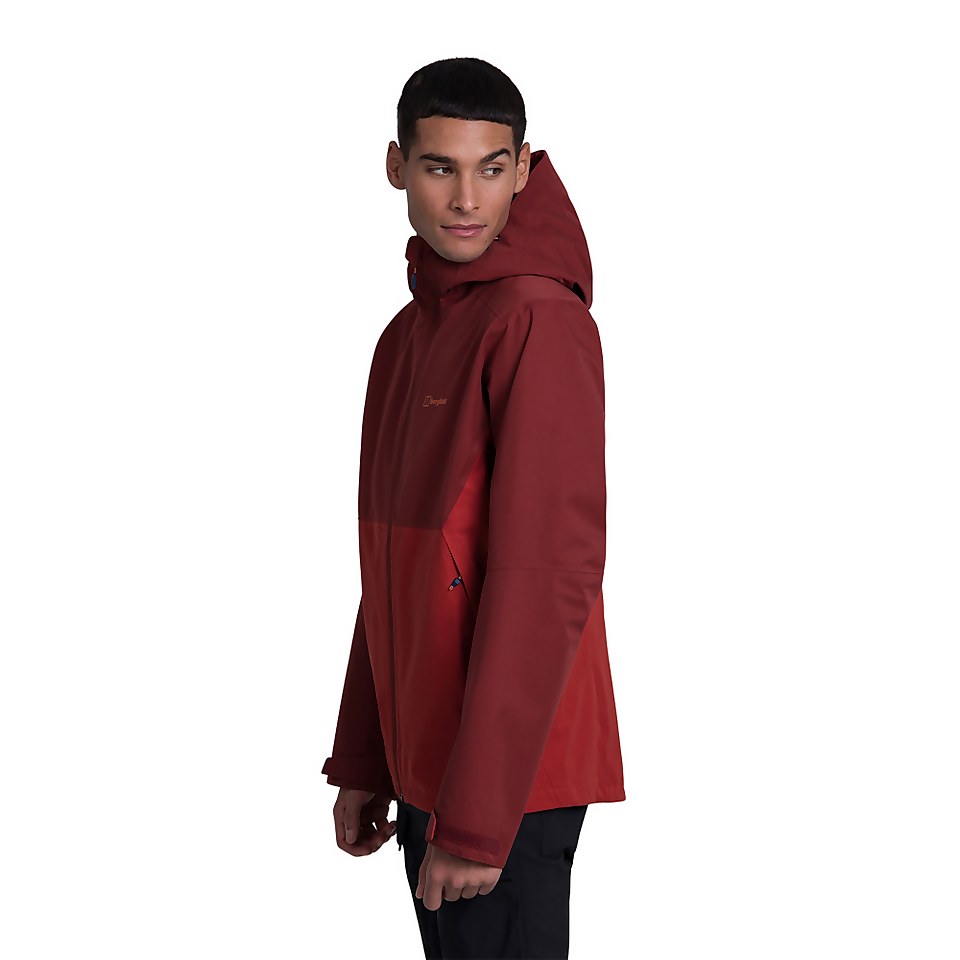 Men's Fellmaster Interactive Waterproof Jacket - Red / Brown