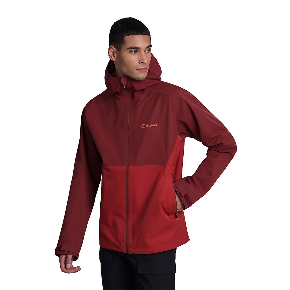 Men's Fellmaster Interactive Waterproof Jacket - Red / Brown