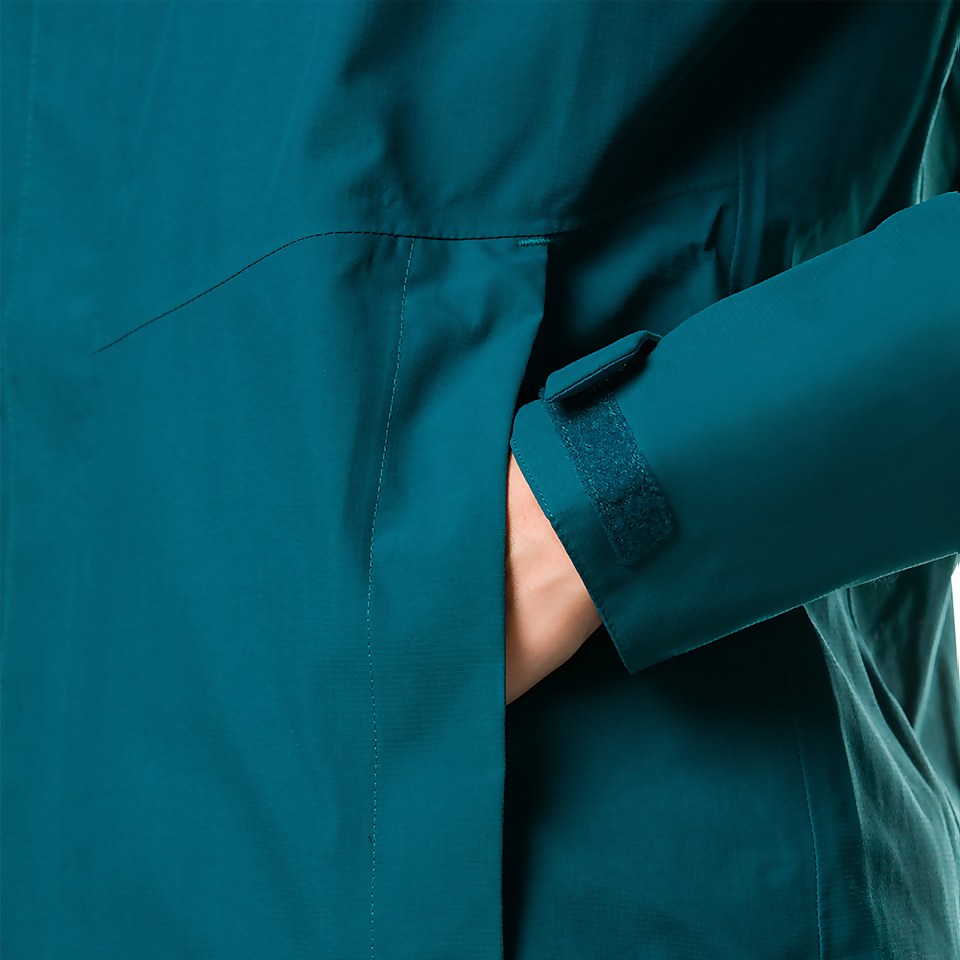 Women's Hillwalker Interactive Waterproof Jacket - Dark Turquoise