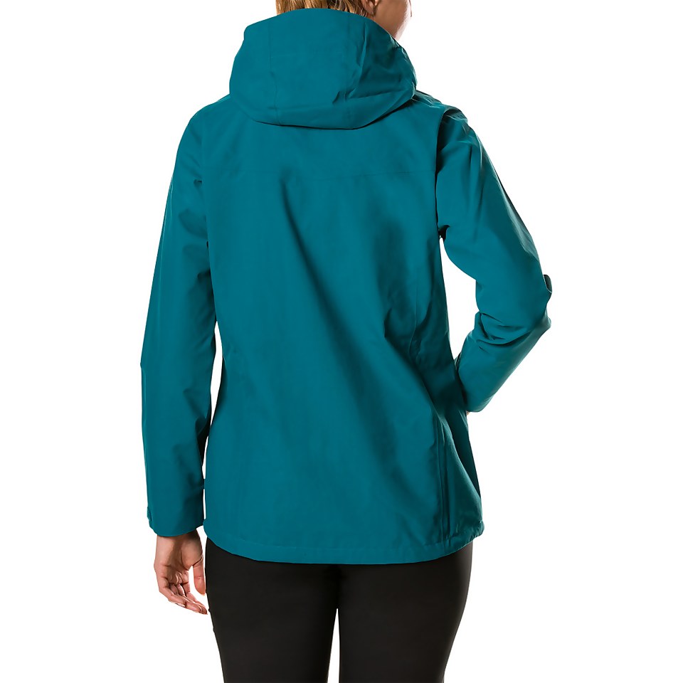 Women's Hillwalker Interactive Waterproof Jacket - Dark Turquoise