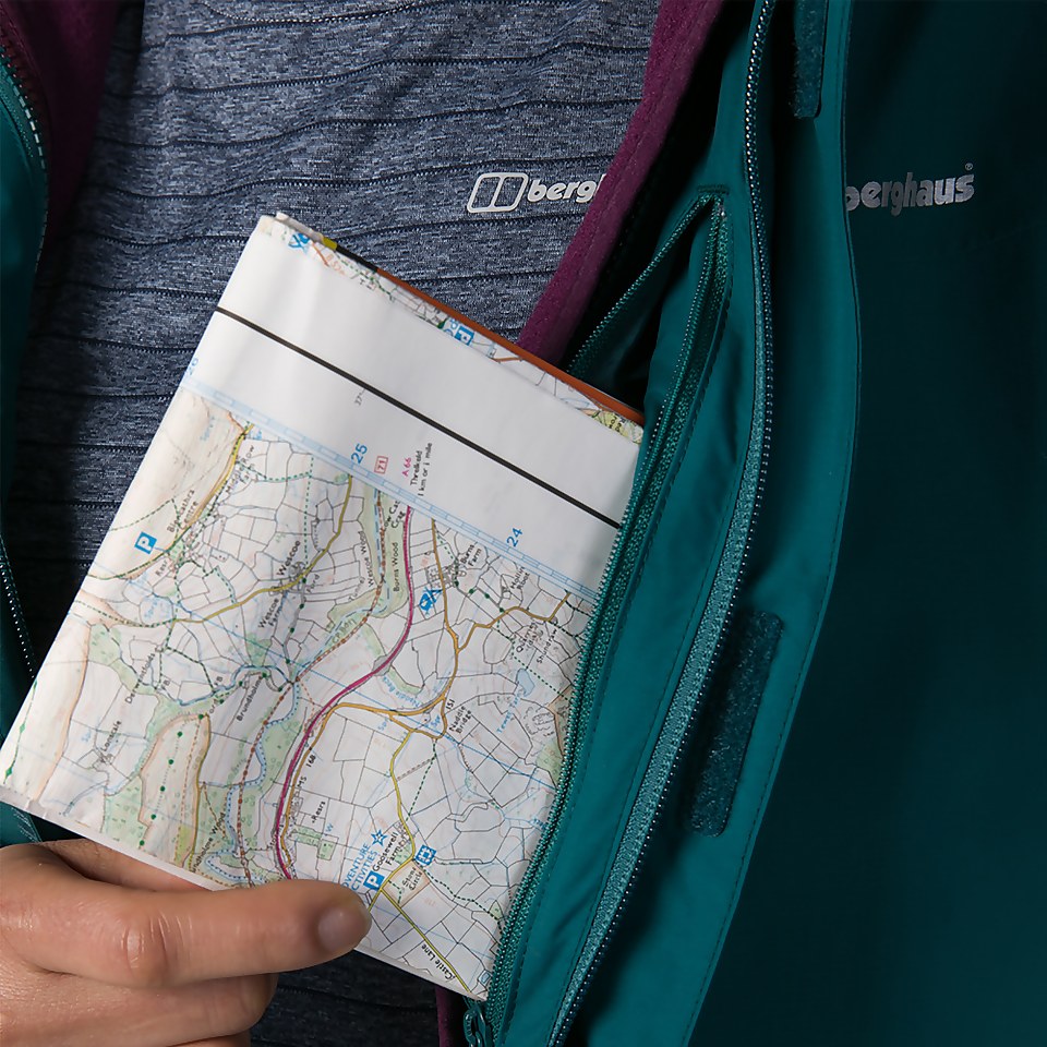 Women's Hillwalker Interactive Waterproof Jacket - Green