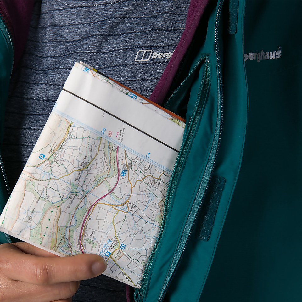 Women's Hillwalker Interactive Waterproof Jacket - Green