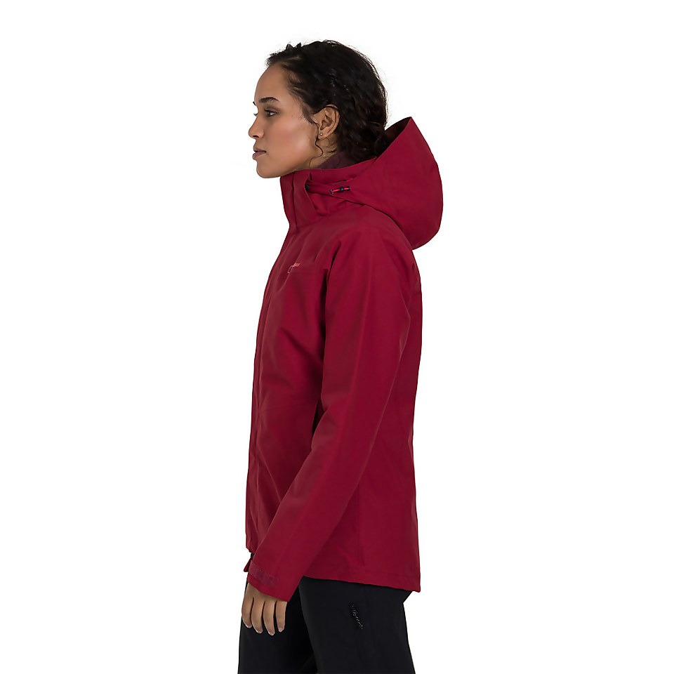 Women's Hillwalker Interactive Waterproof Jacket - Red