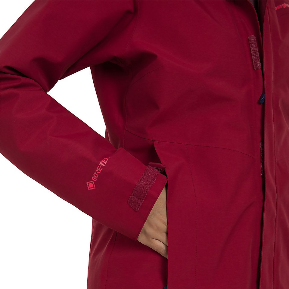 Women's Hillwalker Interactive Waterproof Jacket - Red