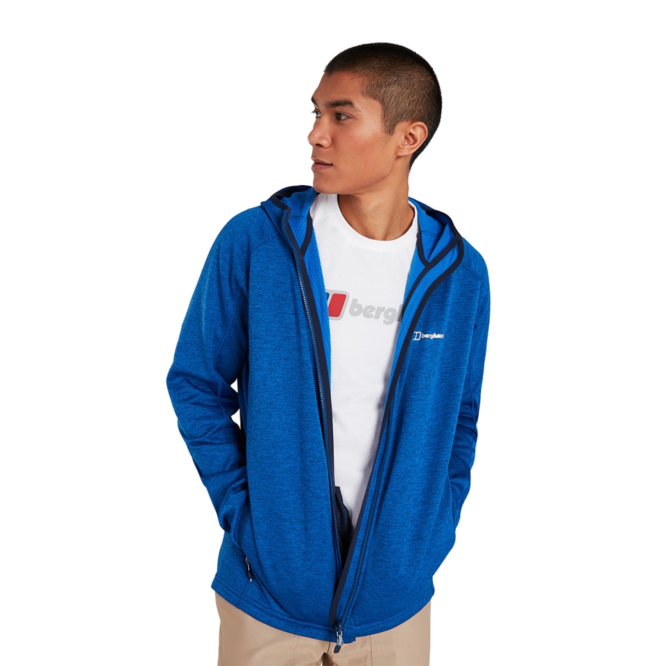Men's Spitzer Hooded Interactive Fleece - Blue