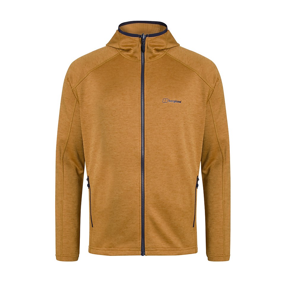 Men's Spitzer Hooded Interactive Fleece Jacket - Orange