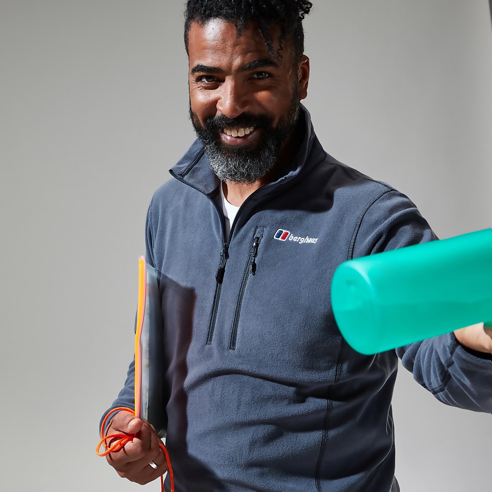 Prism Micro Polartec Half Zip Fleece für Herren - Dunkelgrau