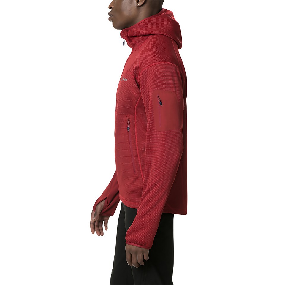 Men's Pravitale Mountain 2.0 Hooded Fleece Jacket - Red