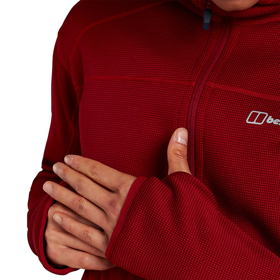 Men's Pravitale Mountain 2.0 Hooded Fleece Jacket - Red