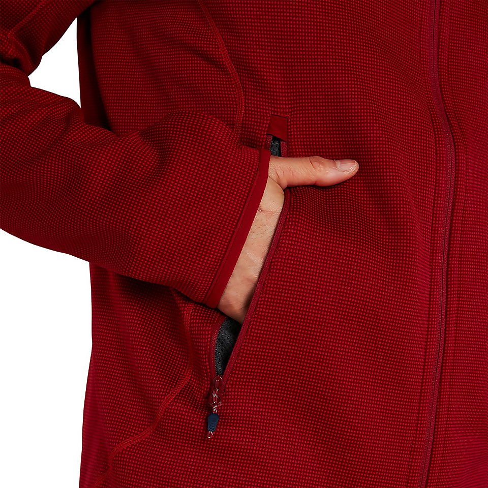 Men's Pravitale Mountain 2.0 Hooded Fleece Jacket - Red