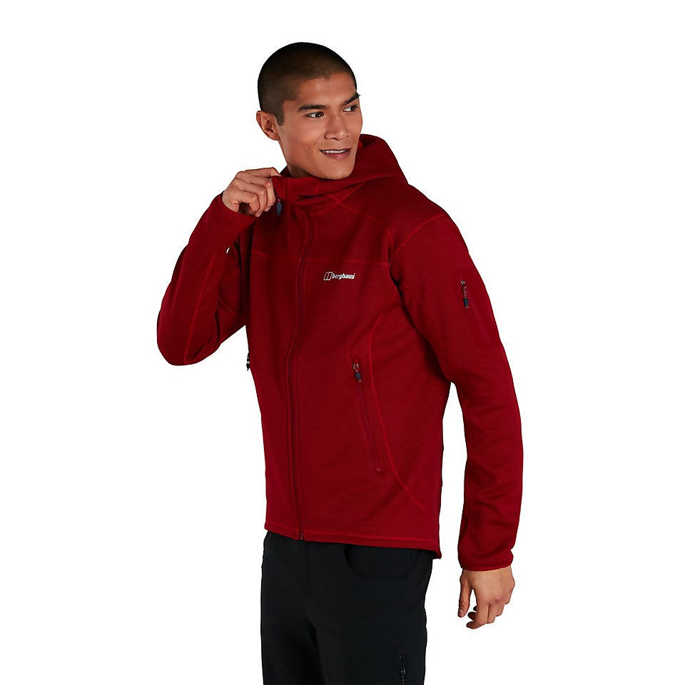 Men's Pravitale Mountain 2.0 Hooded Fleece Jacket - Red