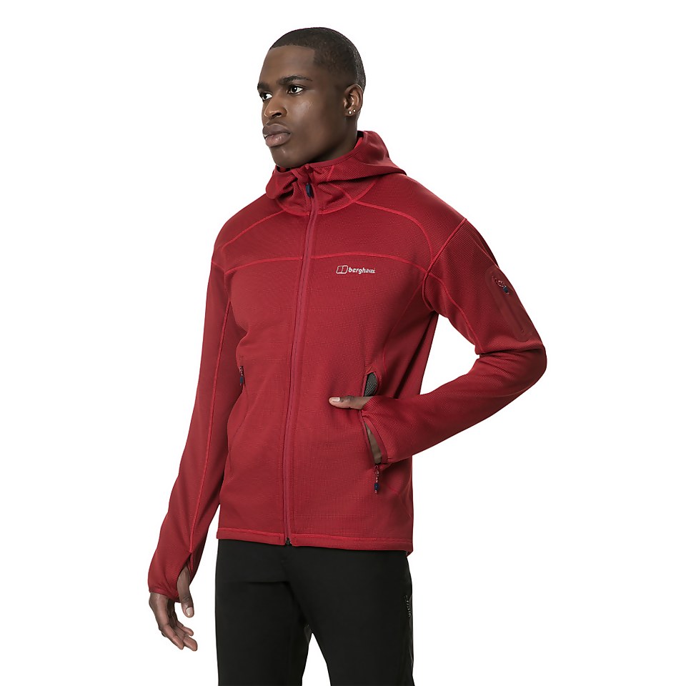 Men's Pravitale Mountain 2.0 Hooded Fleece Jacket - Red